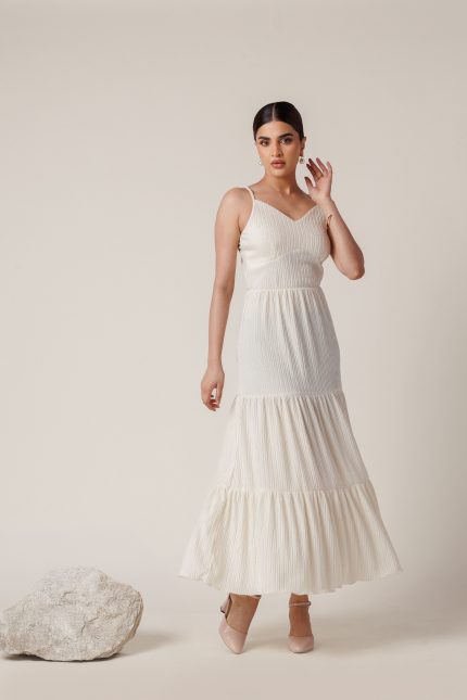 Beige Summer Breeze Midi Dress