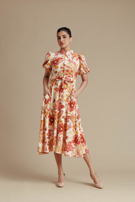 Aurelia Bloom Midi Dress