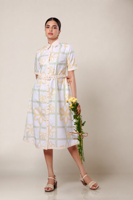 Meadow Bloom Midi Dress
